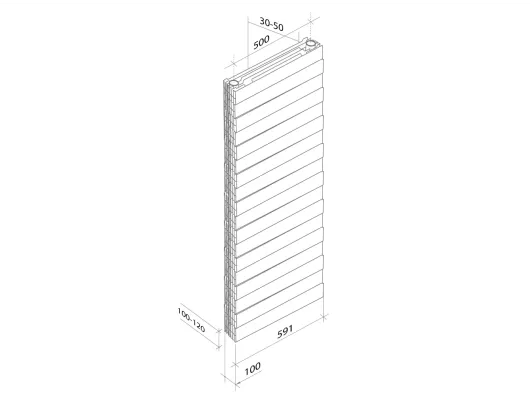 Биметаллические радиаторы Royal Thermo PianoForte Tower Silver Satin 18 сек.