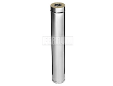 Teava izolata pentru cos de fum FERRUM d.115-200 mm, L-1000 mm (inox 430/0,8 mm)