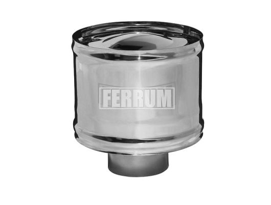Дождевик с ветрозащитой FERRUM d.130 мм (inox 430/0,5 мм)