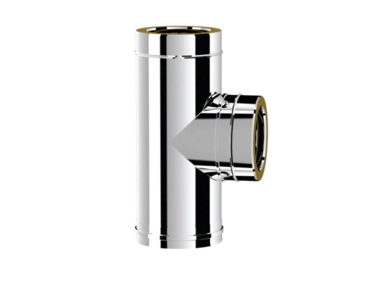 Тройник дымоходный утепленный 90° SOLINOX d.150-200 (inox 304/304)