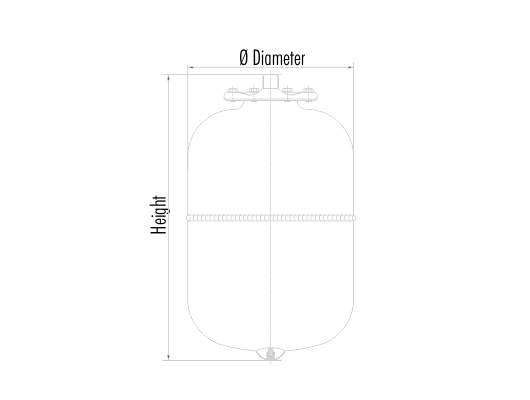 Vas de expansiune pentru sistemul de incalzire R50, 50L 3/4  ZILIO