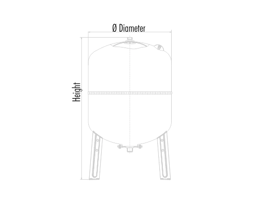 Vas de expansiune pentru sistemul de incalzire RV200, 200L ZILIO