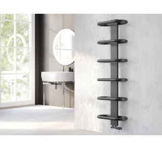 Uscator de prosoape decorativ LOJIMAX, colectie TEOS Antracit mat