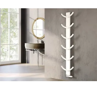 Uscător de prosoape de design LOJIMAX colecția OXY 1270x400 mm, Alb