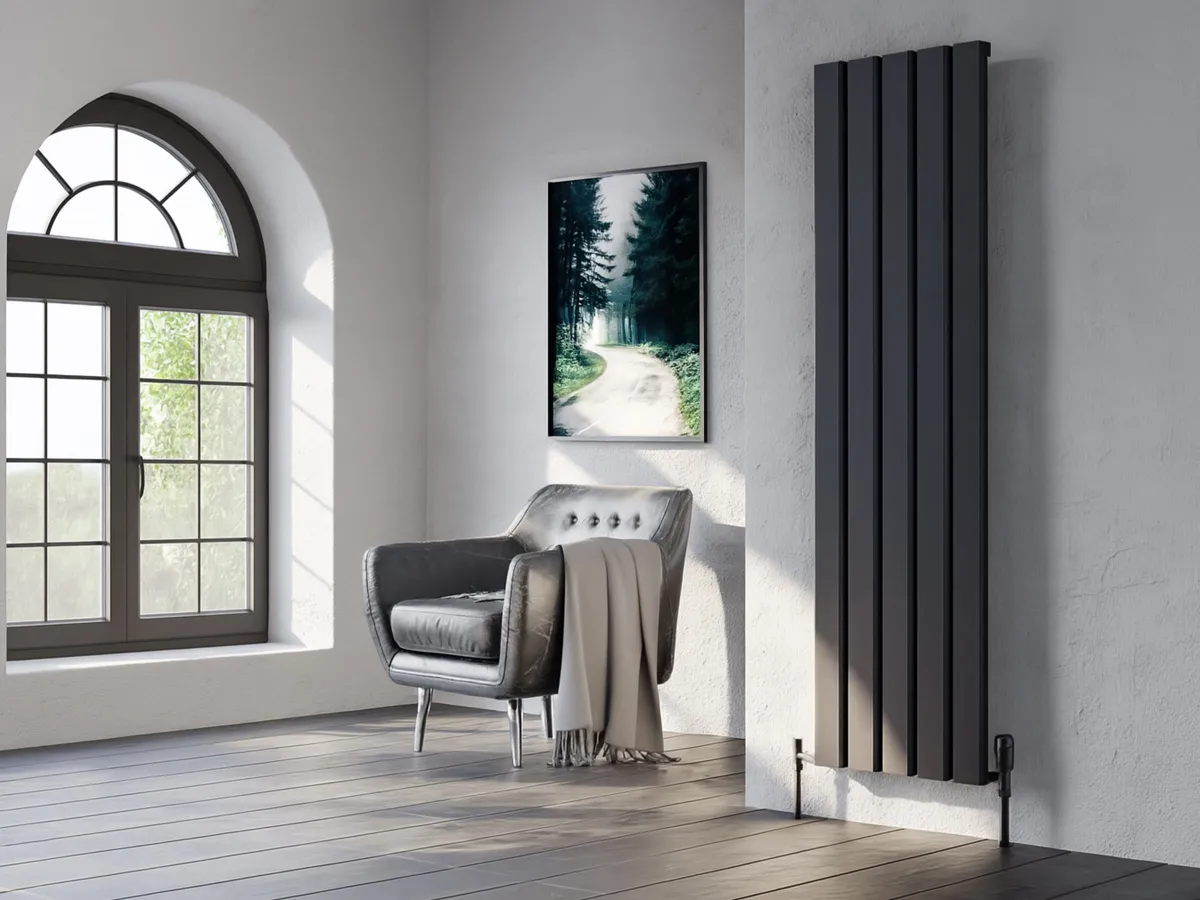 Calorifer decorativ LOJIMAX colecția DIAMOND 1800x496 mm, Negru