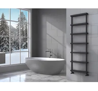 Uscător de prosoape de design LOJIMAX colecția FABIO 1000x500 mm, Antracit