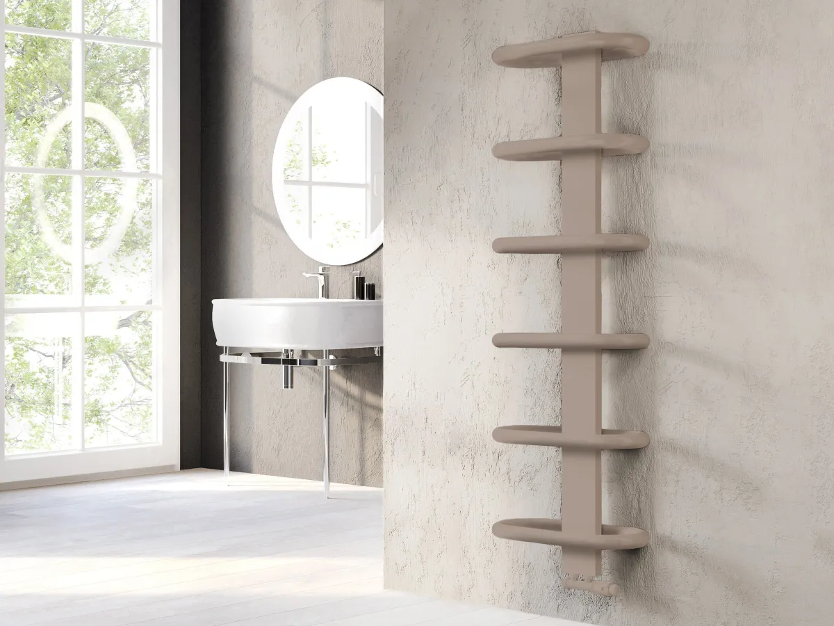 Uscător de prosoape de design LOJIMAX colecția TEOS 910x400 mm, Kiwi