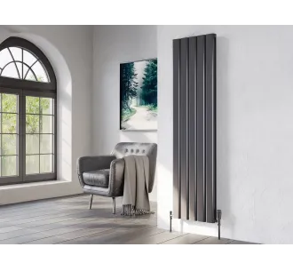Calorifer decorativ LOJIMAX colecția DIAMOND DOUBLE 1800x496 mm, Antracit