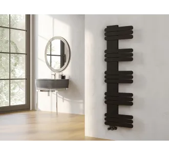 Uscător de prosoape de design LOJIMAX colecția NUMMO 1120x500 mm, Negru