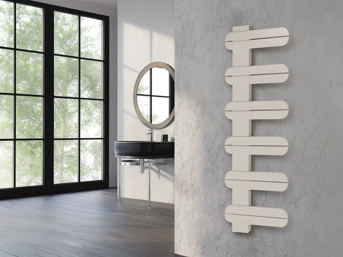 Uscător de prosoape de design LOJIMAX colecția LINEA 1220x500 mm, Lemon
