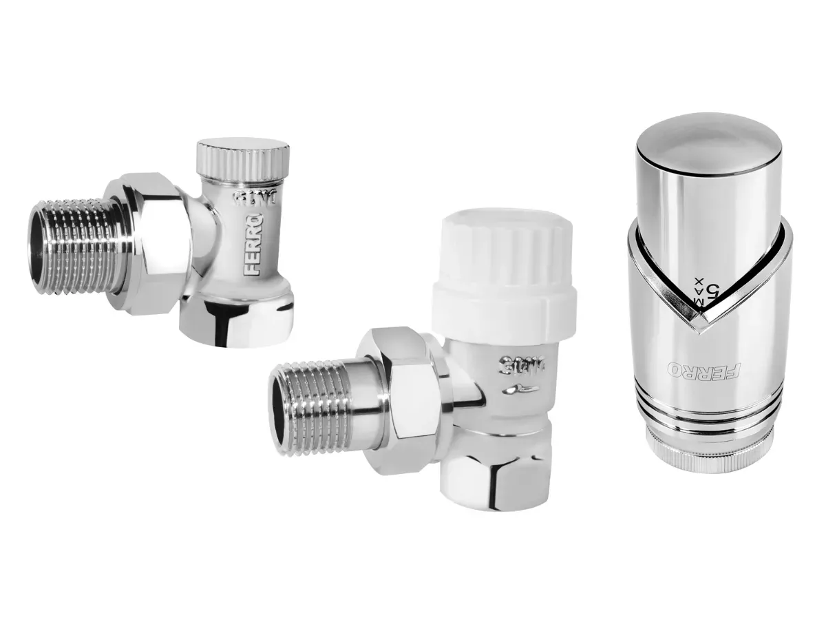 Robinet cap colt Ferro set 1/2' tur+retur crome + cap termo