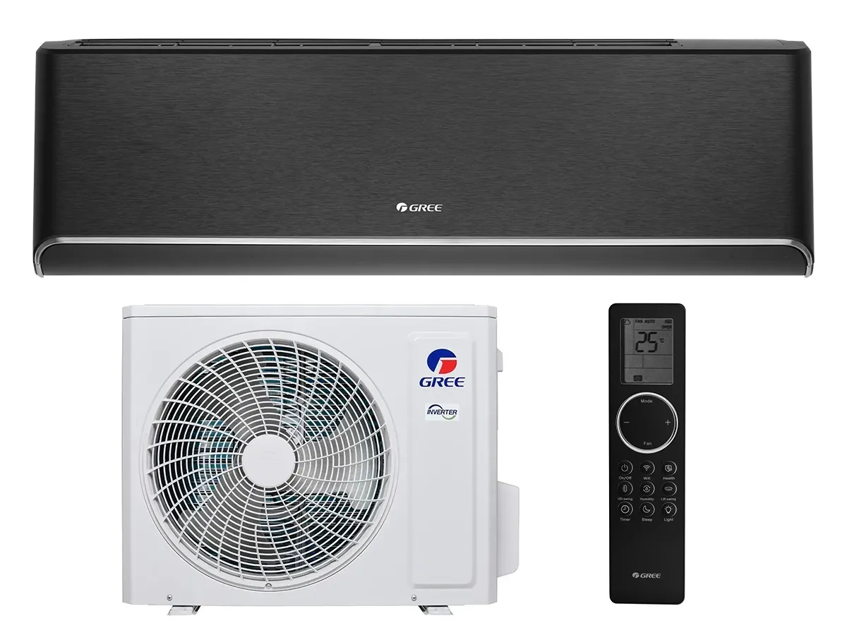 Кондиционер Gree AIRY BLACK Inverter R32 GWH18AVDXE-K6DNA1A/I 18000 BTU 