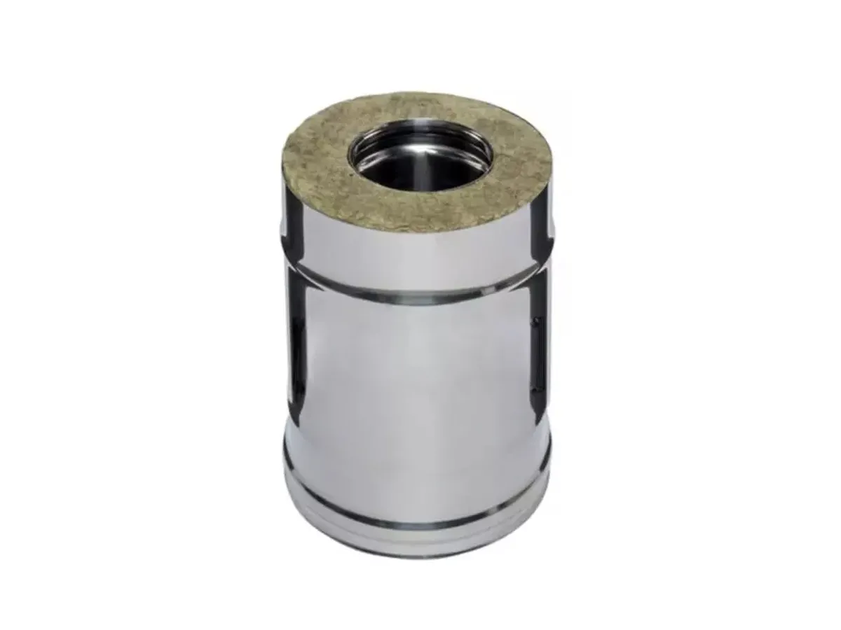 Труба дымоходная утеплённая FERRUM d.180-280 мм, L-250 мм (inox 430/0,5 мм)