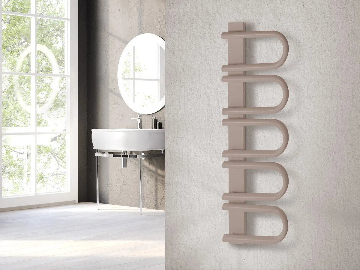 Uscător de prosoape de design LOJIMAX colecția PANA 1170x520 mm, Kiwi