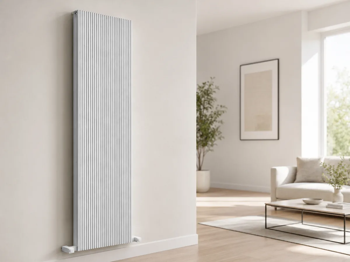 Calorifer decorativ CARISA, colecția MONZA DOUBLE, 1800x470 mm, ALB