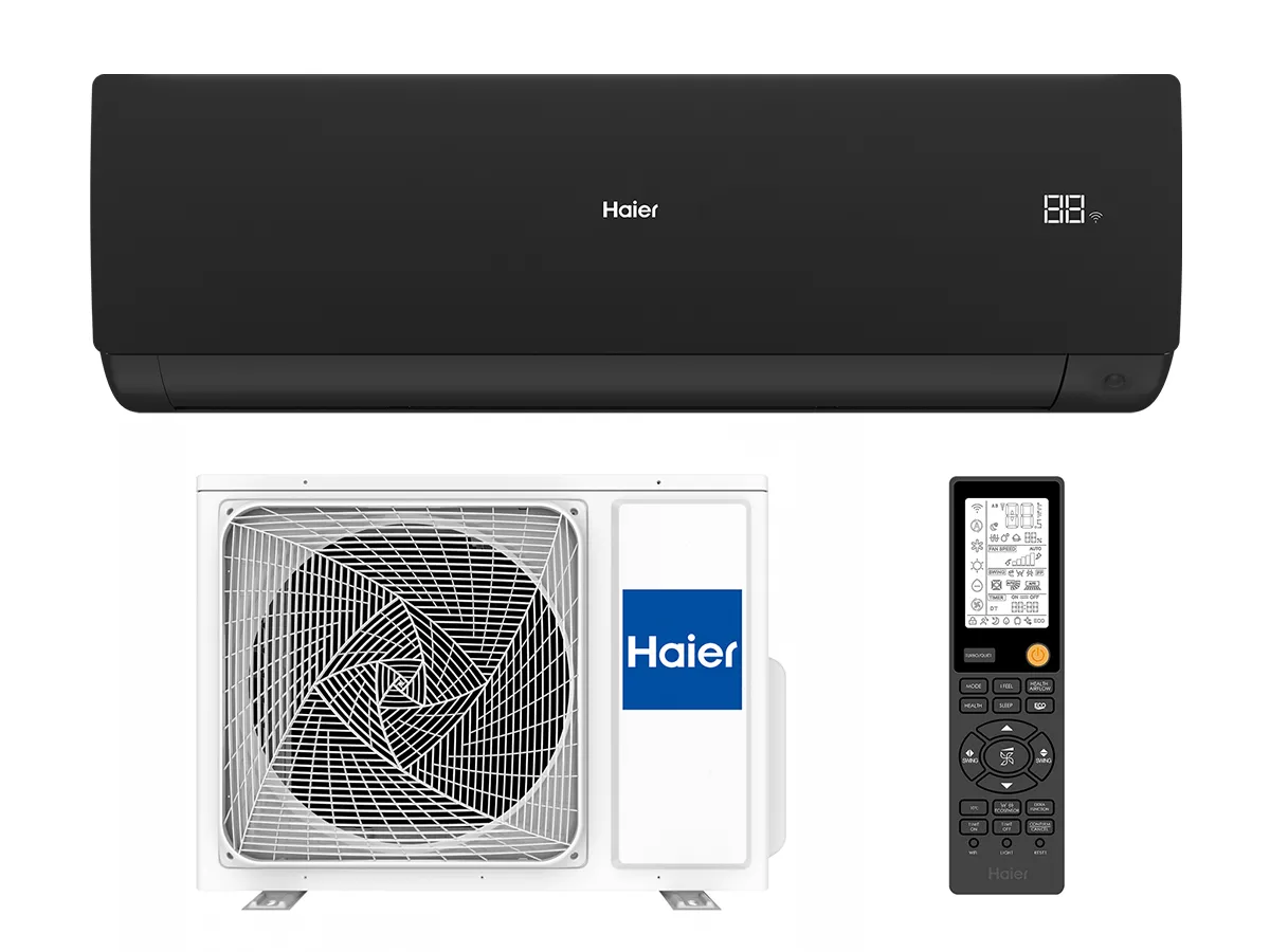 Кондиционер HAIER SERENE Plus DCInverter R32 AS35SBBHRA-MB 1U35DEBFRA-SH чёрный матовый (Обогрев при - 25°C)