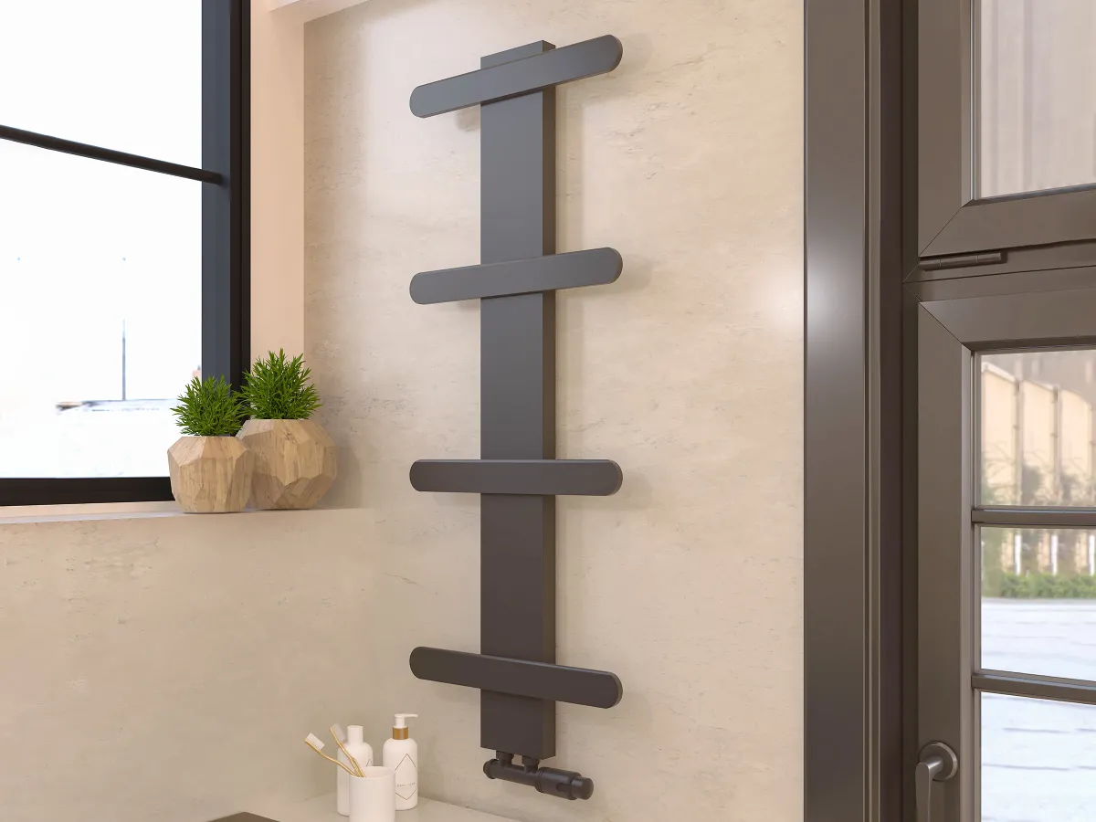 Uscator de prosoape decorativ LOJIMAX, colectie BALLOSS STYLE Antracit mat