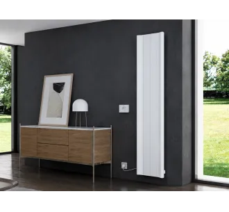 Radiator electric de design CARISA, colecția BOREAS B, 1800x369 mm, ALB