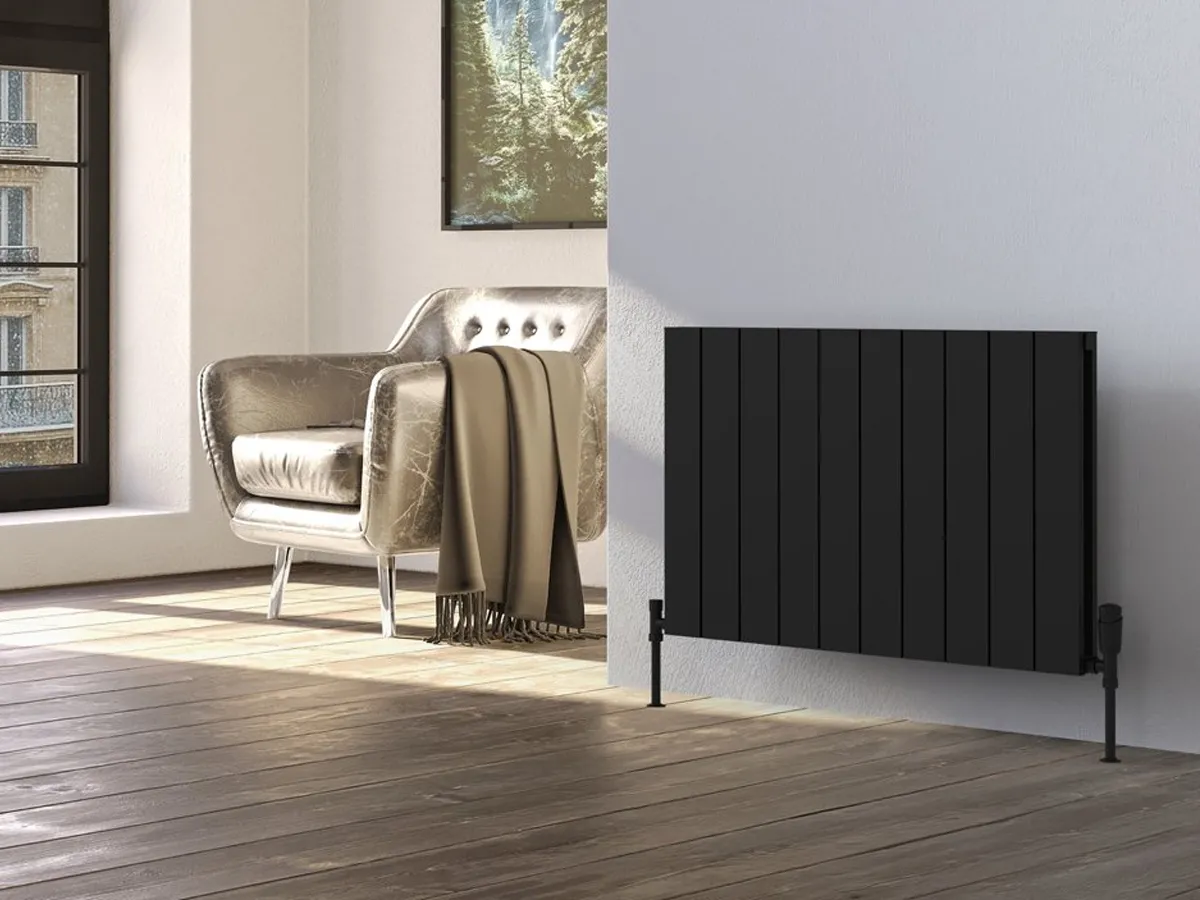 Calorifer decorativ  LOJIMAX colecția KALSEDON DOUBLE 500x1040 mm, Negru