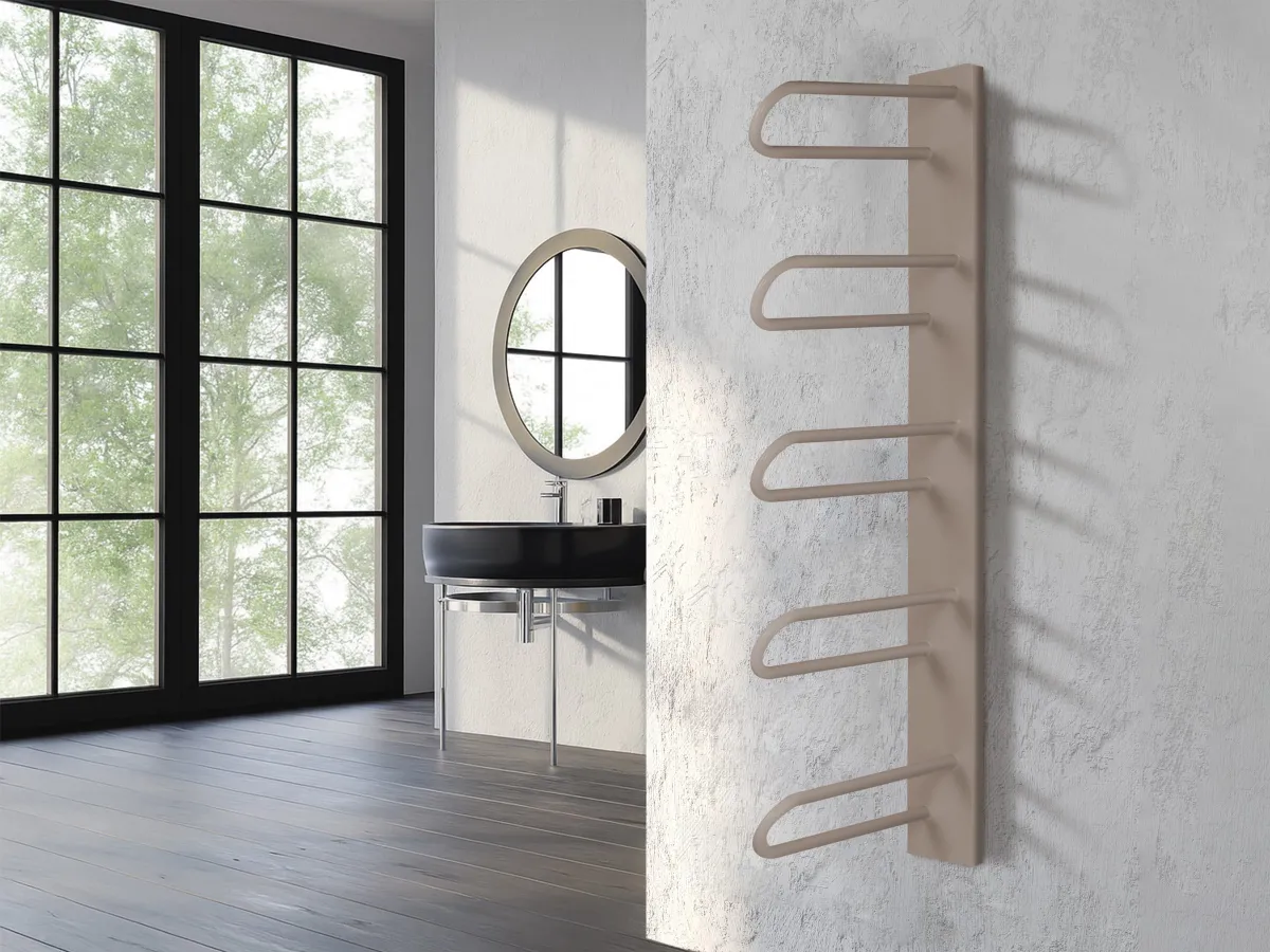Uscător de prosoape de design LOJIMAX colecția PRUSIAS 1000x400 mm, Kiwi