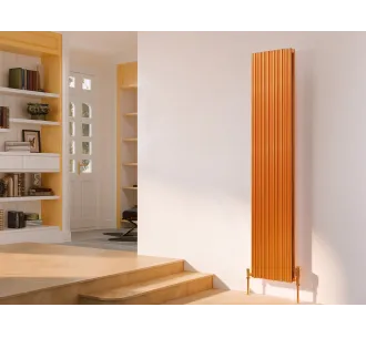 Calorifer decorativ LOJIMAX, colectie BAMBOO DOUBLE Copper Matt Anodising