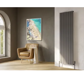Calorifer decorativ LOJIMAX colecția KALSEDON 1600x375 mm, BLACK SATIN