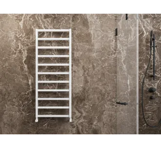 Uscător de prosoape de design CARISA, colecția BURTON, 760x480 mm, ALB