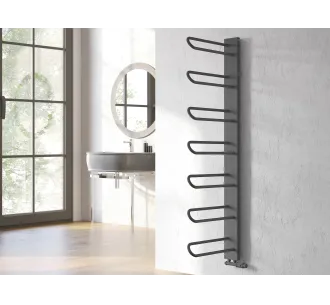 Uscator de prosoape decorativ LOJIMAX, colectie PRUSIAS Antracit mat