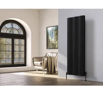 Calorifer decorativ LOJIMAX colecția AMAZONITE DOUBLE 1800x412 mm, Negru