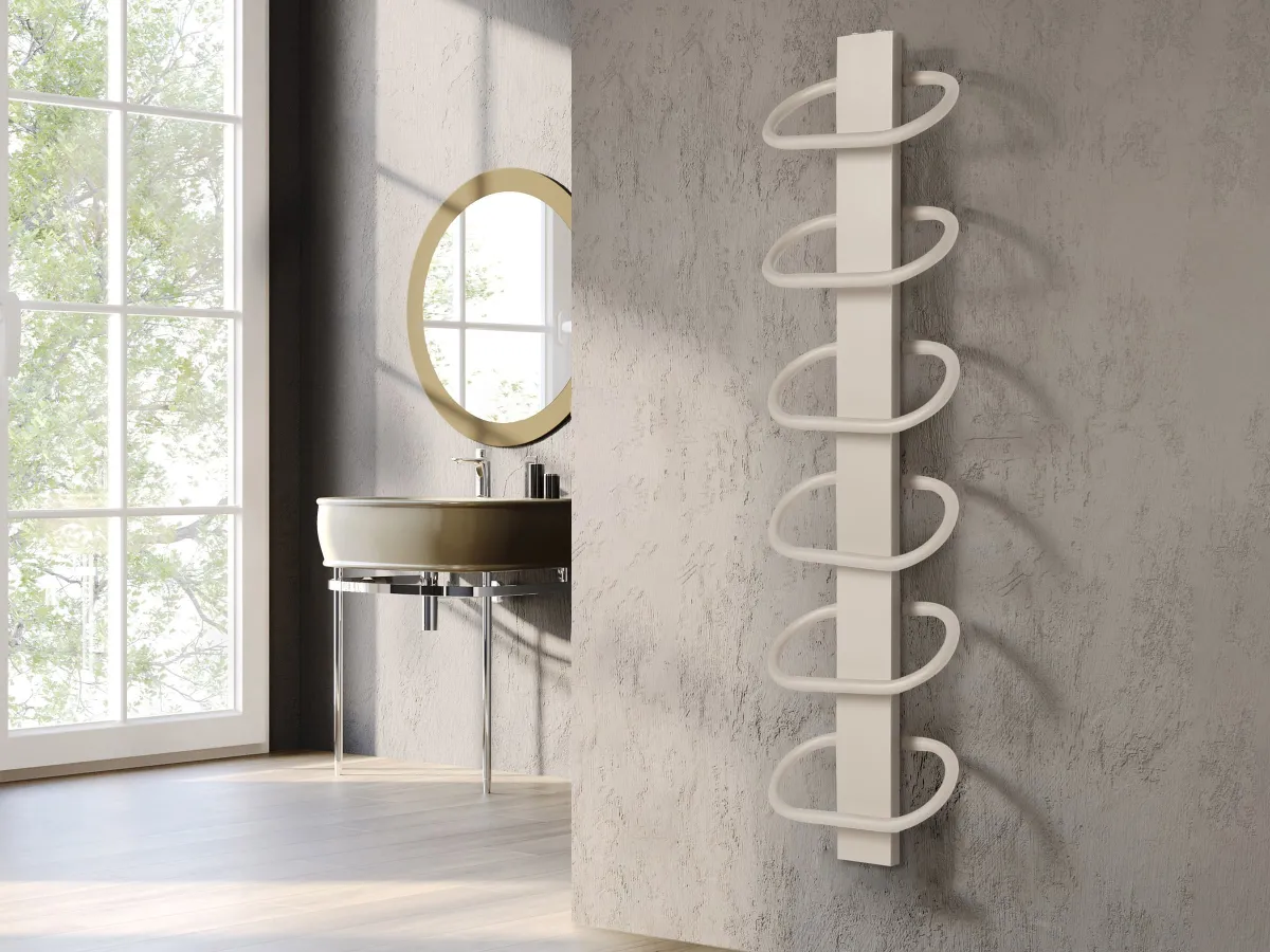 Uscător de prosoape de design LOJIMAX colecția PEARL 1250x400 mm, Lemon