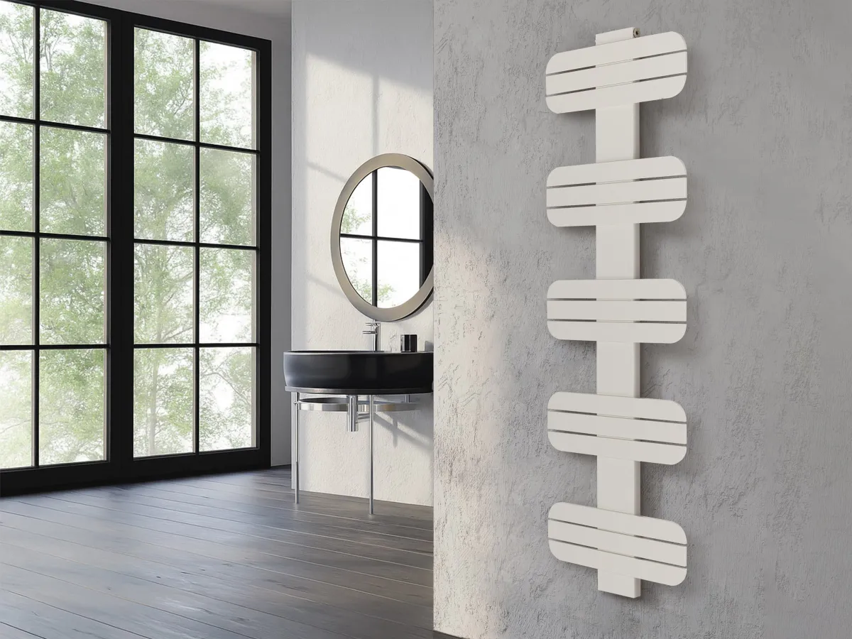 Uscător de prosoape de design LOJIMAX colecția DOSIA 1450x500 mm, Lemon