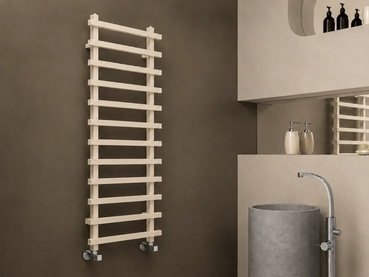 Uscător de prosoape de design CARISA, colecția BARON L, 1200x500 mm, LEMON