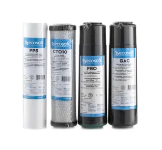 Set de cartuse pentru sistem cu osmoza inversa ECOSOFT ROBUSTPRO (1-2-3-4) (CHVROBUSTPRO)