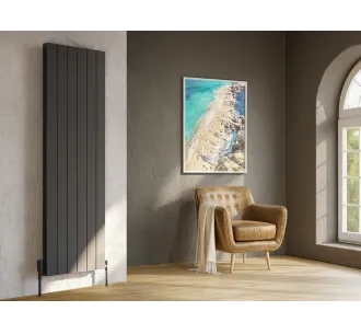 Calorifer decorativ  LOJIMAX colecția KALSEDON DOUBLE 1800x470 mm, Antracit