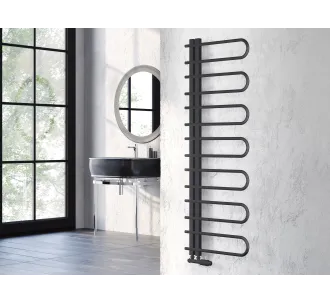 Uscator de prosoape decorativ LOJIMAX, colectie CORTE Antracit mat