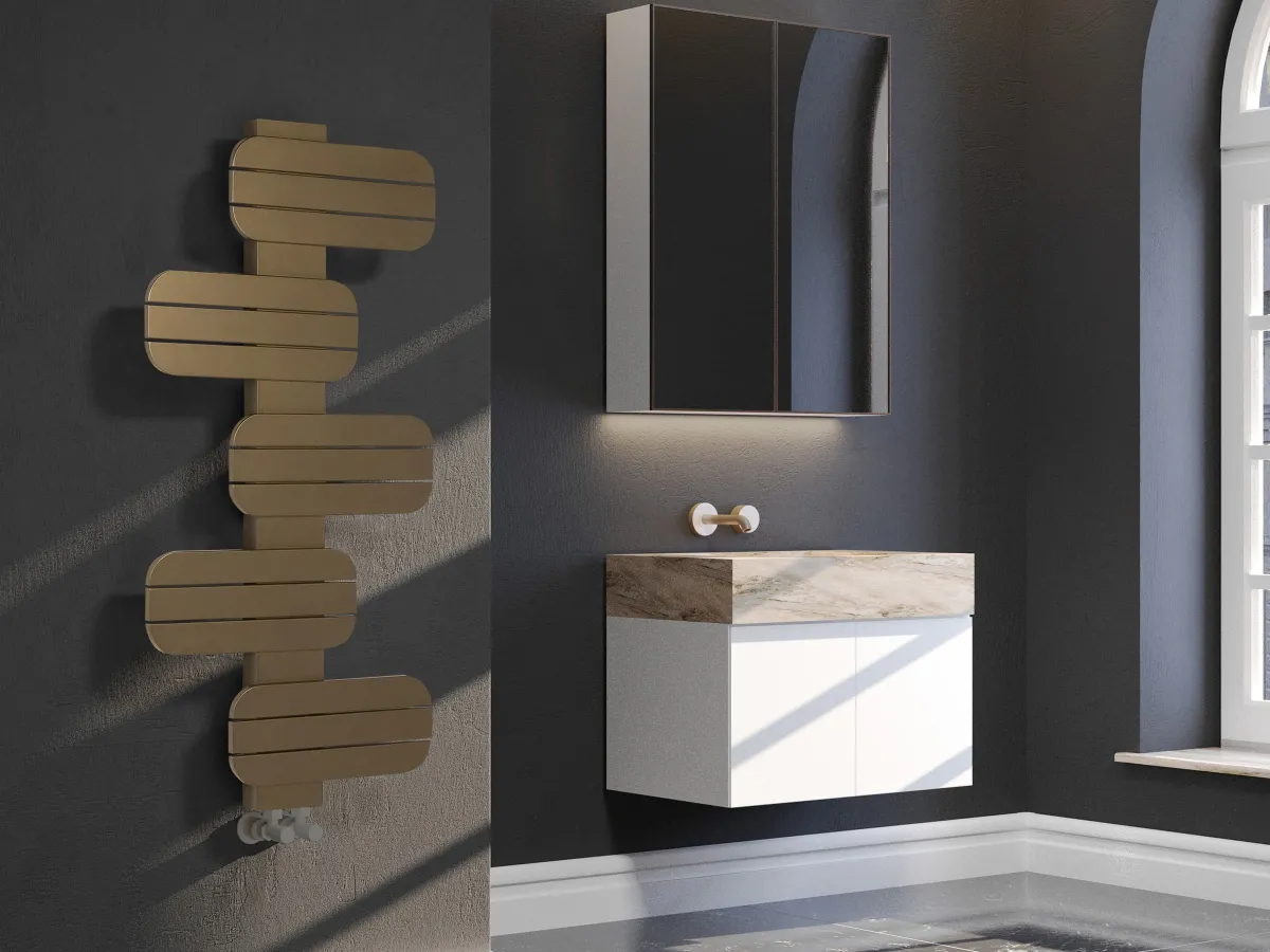 Uscător de prosoape de design LOJIMAX colecția BAMITO 1070x500 mm, MY-512