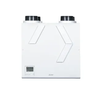 Рекуператор воздуха с системой приточно-вытяжной вентиляцией Mitsubishi Electric VL-350CZPVU2-R-EG (подключение воздуховода справа, расход воздуха 350 м³/ч)