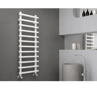 Uscător de prosoape de design CARISA, colecția BARON L, 800x500 mm, ALB