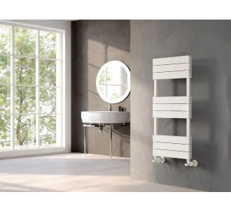 Uscător de prosoape de design LOJIMAX colecția CALVIN 1000x600 mm, Alb