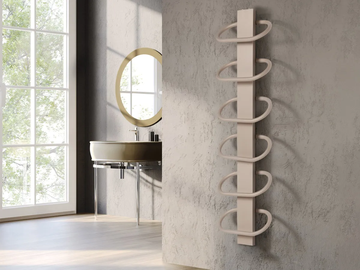Uscator de prosoape decorativ LOJIMAX, colectie PEARL Kiwi mat