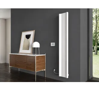 Radiator electric de design CARISA, colecția BOREAS B, 1800x276 mm, ALB