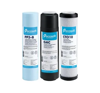 Set de cartuse prefiltrare pentru sistem cu osmoza inversa ECOSOFT (1-2-3) PURE SI AQUACALCIUM