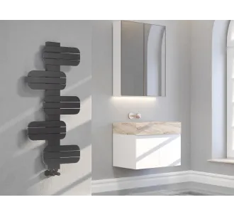 Uscator de prosoape decorativ LOJIMAX, colectie BAMITO Antracit mat