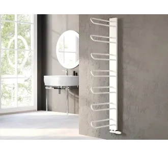 Uscător de prosoape de design LOJIMAX colecția PRUSIAS 1200x400 mm, Alb