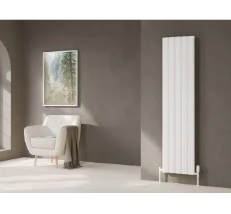 Дизайнерский радиатор LOJIMAX коллекция DIAMOND 1600x396 мм, Белый 