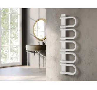 Uscător de prosoape de design LOJIMAX colecția PANA 1720x520 mm, Alb