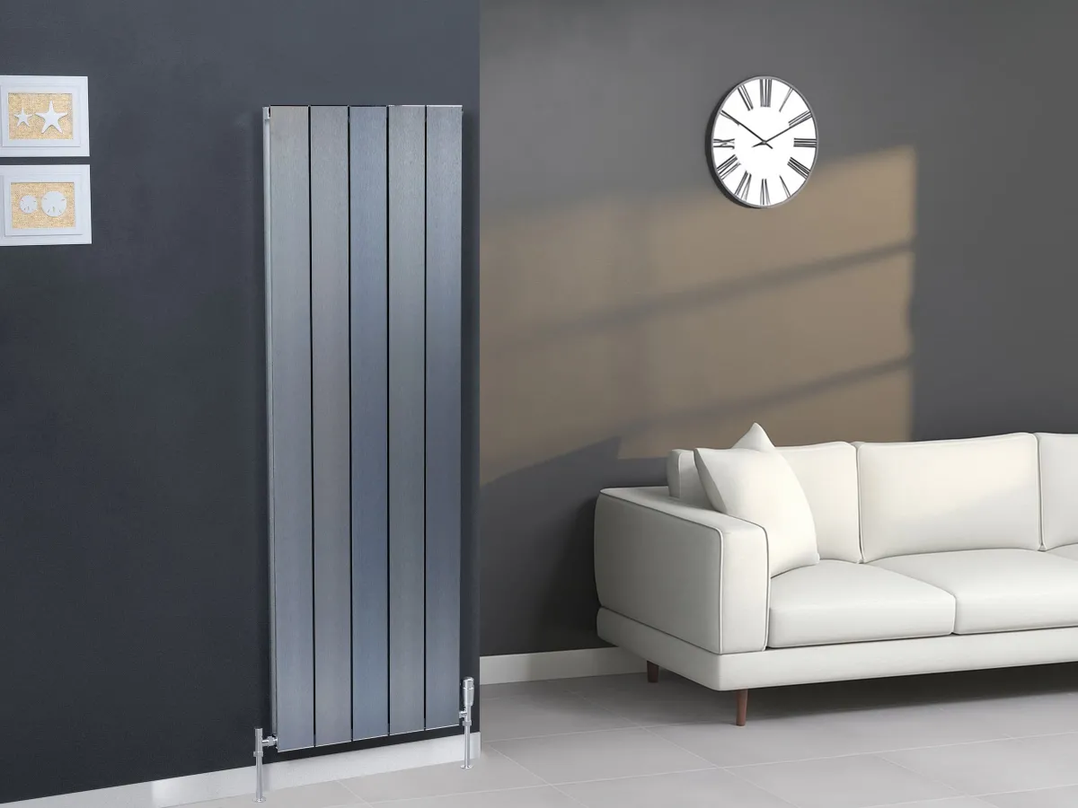 Calorifer decorativ  LOJIMAX colecția KALSEDON DOUBLE 1800x470 mm, BLUE SATIN