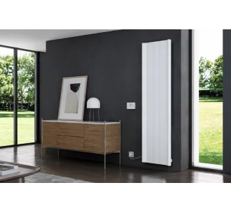 Radiator electric de design CARISA, colecția BOREAS B, 1800x462 mm, ALB