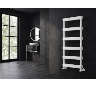Uscător de prosoape de design LOJIMAX colecția FABIO 700x500 mm, Alb