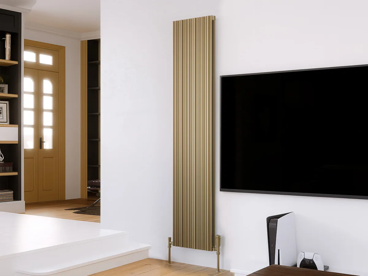Дизайнерские радиаторы LOJIMAX, коллекция BAMBOO DOUBLE Bronze Matt Anodising